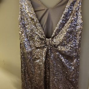 Forever 21 Silver Cocktail Mini Dress